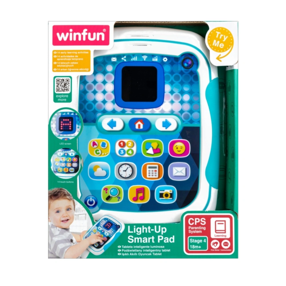 Winfun Light-Up Smart Pad Educational Learning Tablet with LED Display, Touch