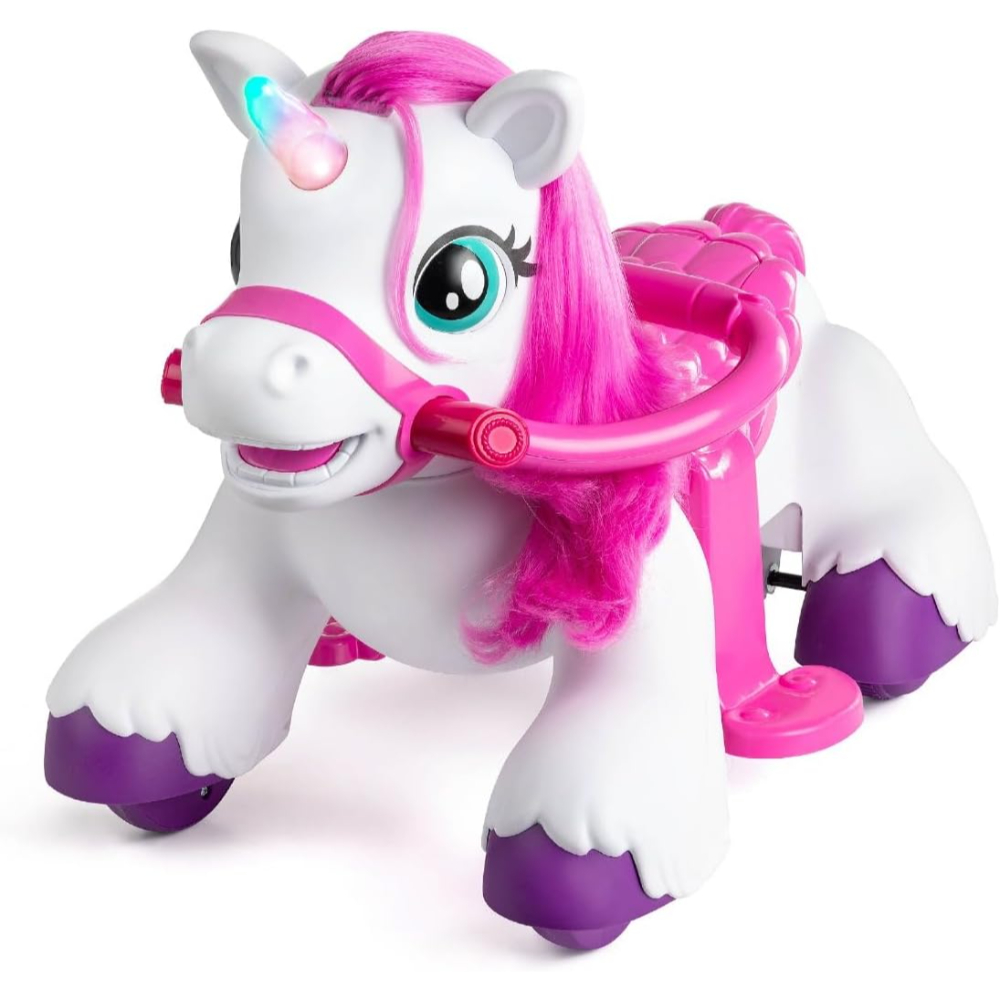 Xootz Magical Unicorn Ride-On – White