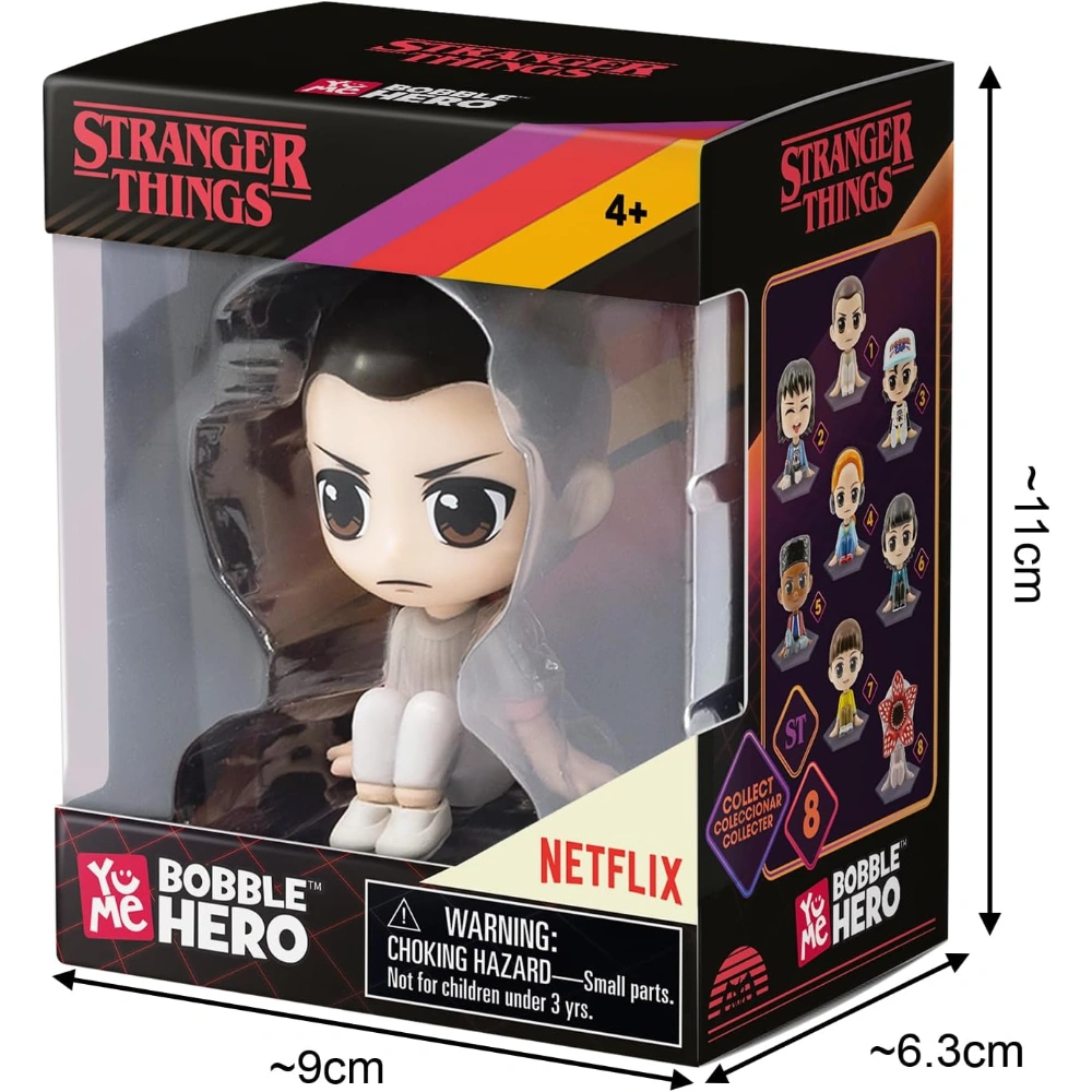 Yu Me Stranger Things Bobble Hero Window Box – Lucas Sinclair, Collectible, Official License Figurines