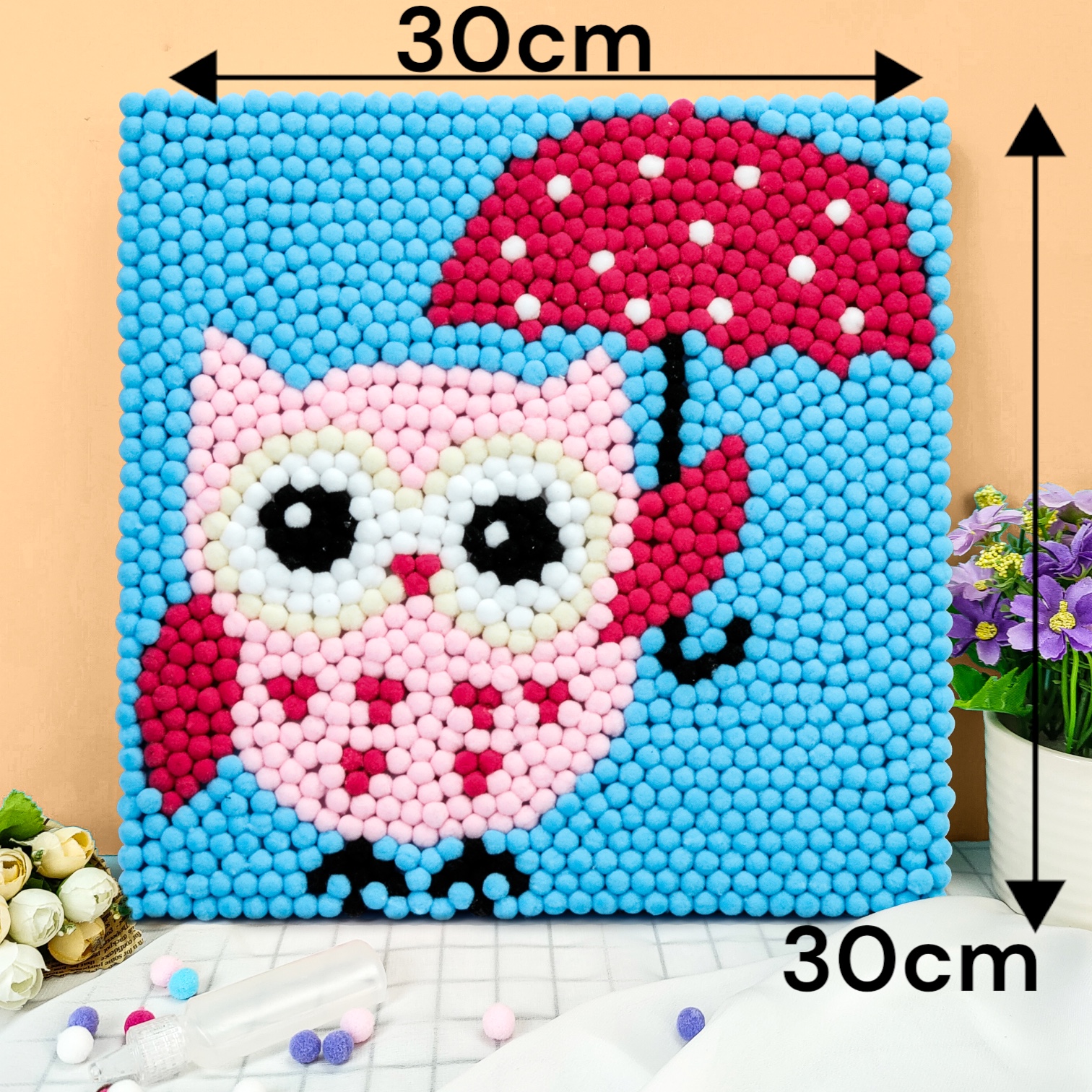 لوحة القطن شكل البومة