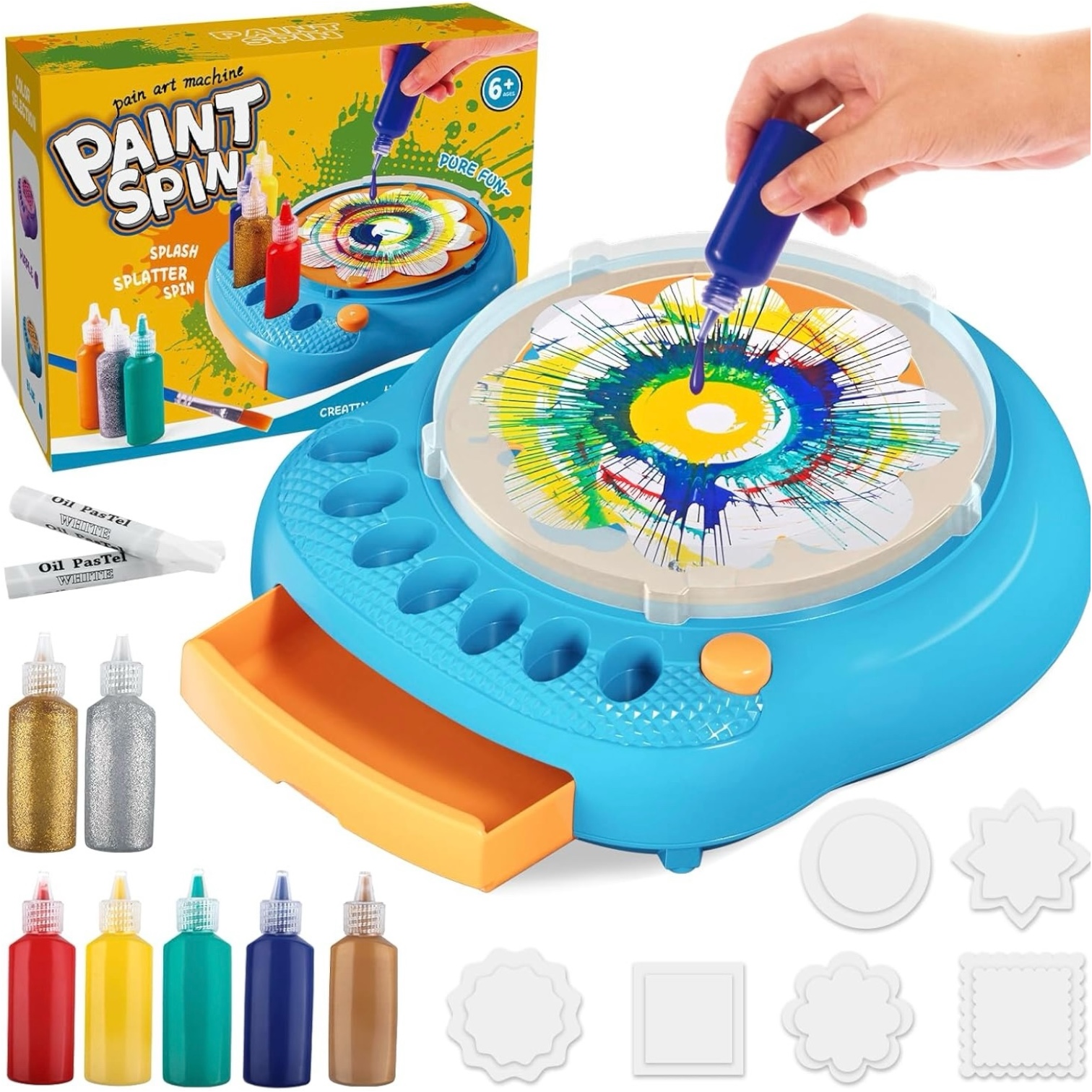 دوامة التلوين (لون ازرق)