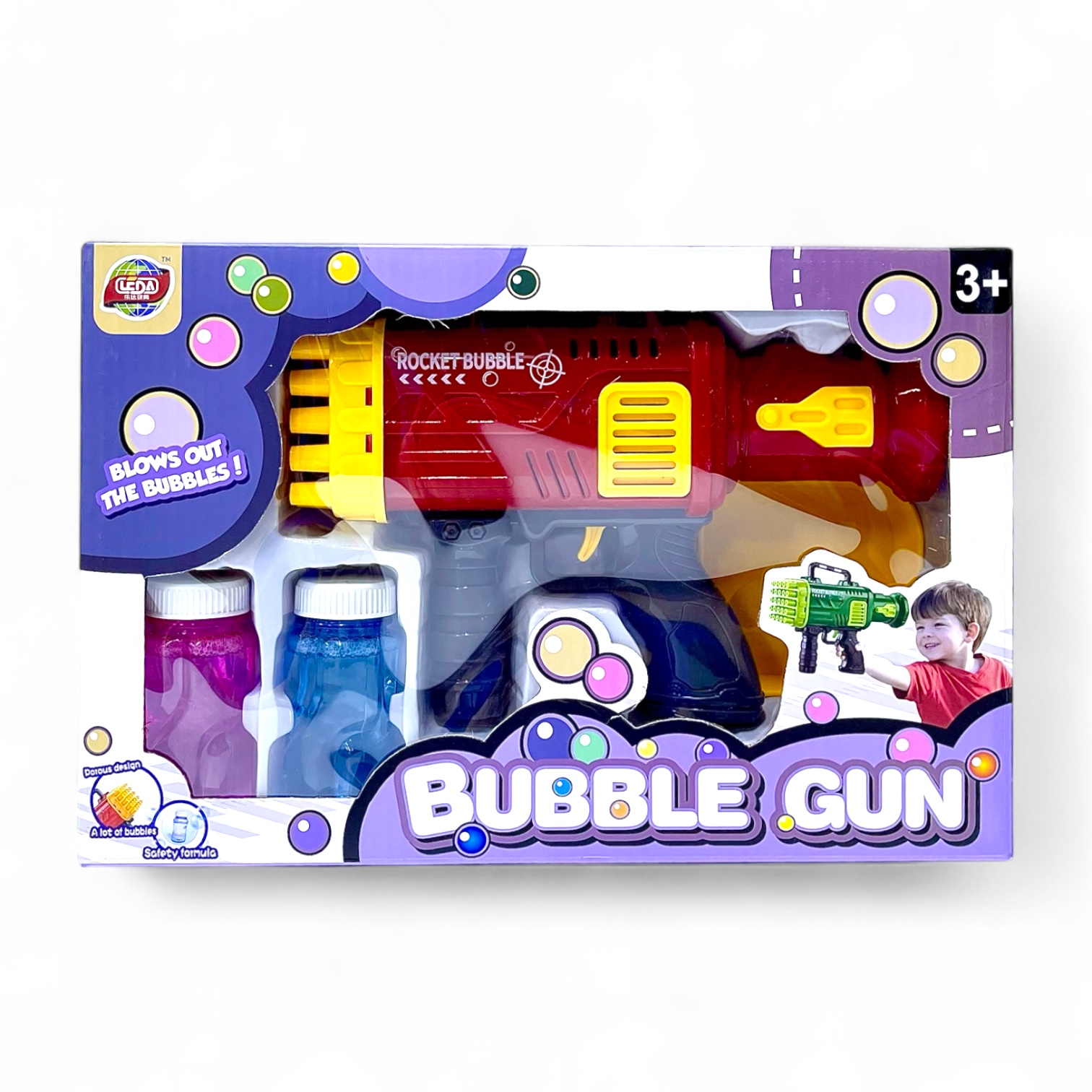 مدفع فقاعات الصابون (25 مخرج)