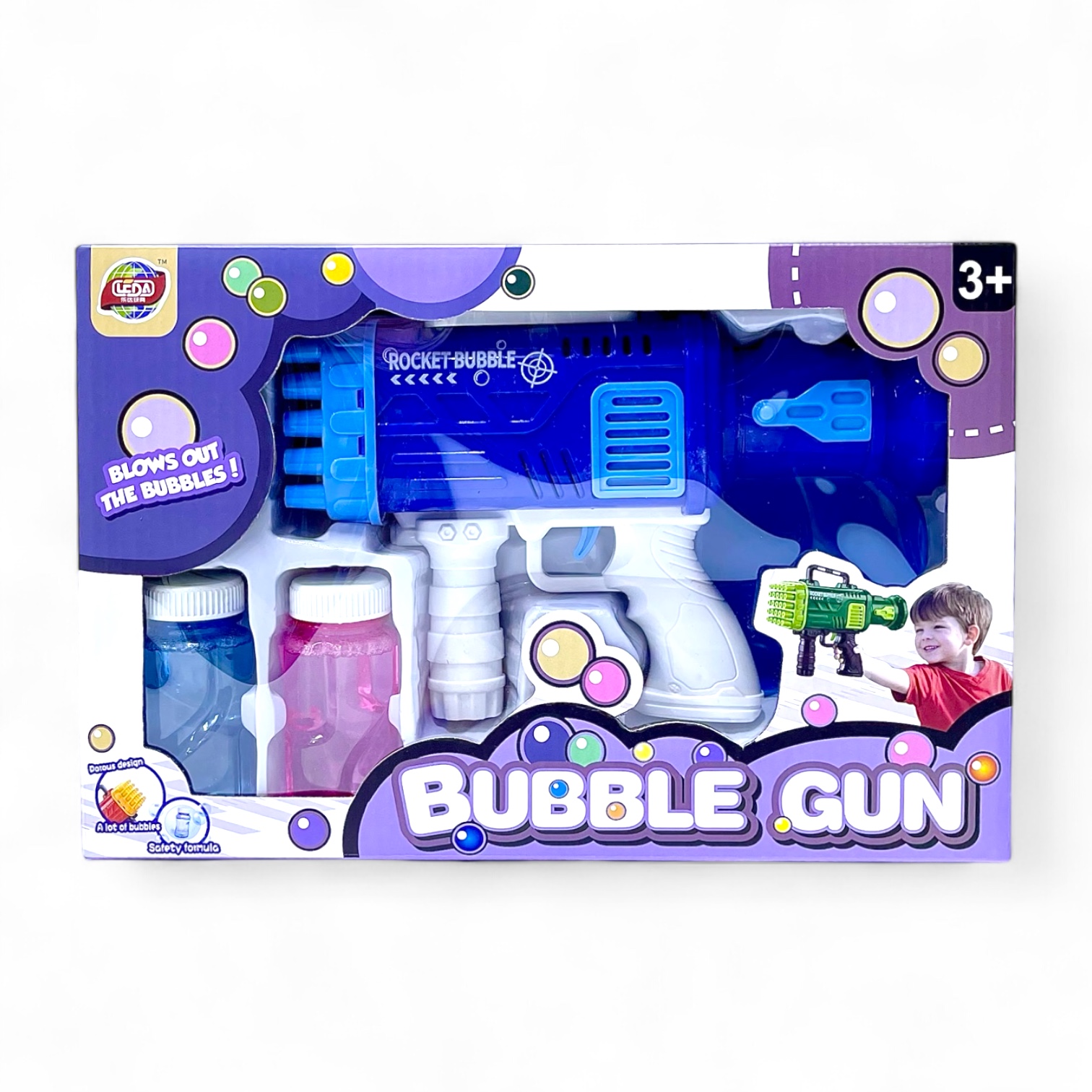 مدفع فقاعات الصابون (25 مخرج)