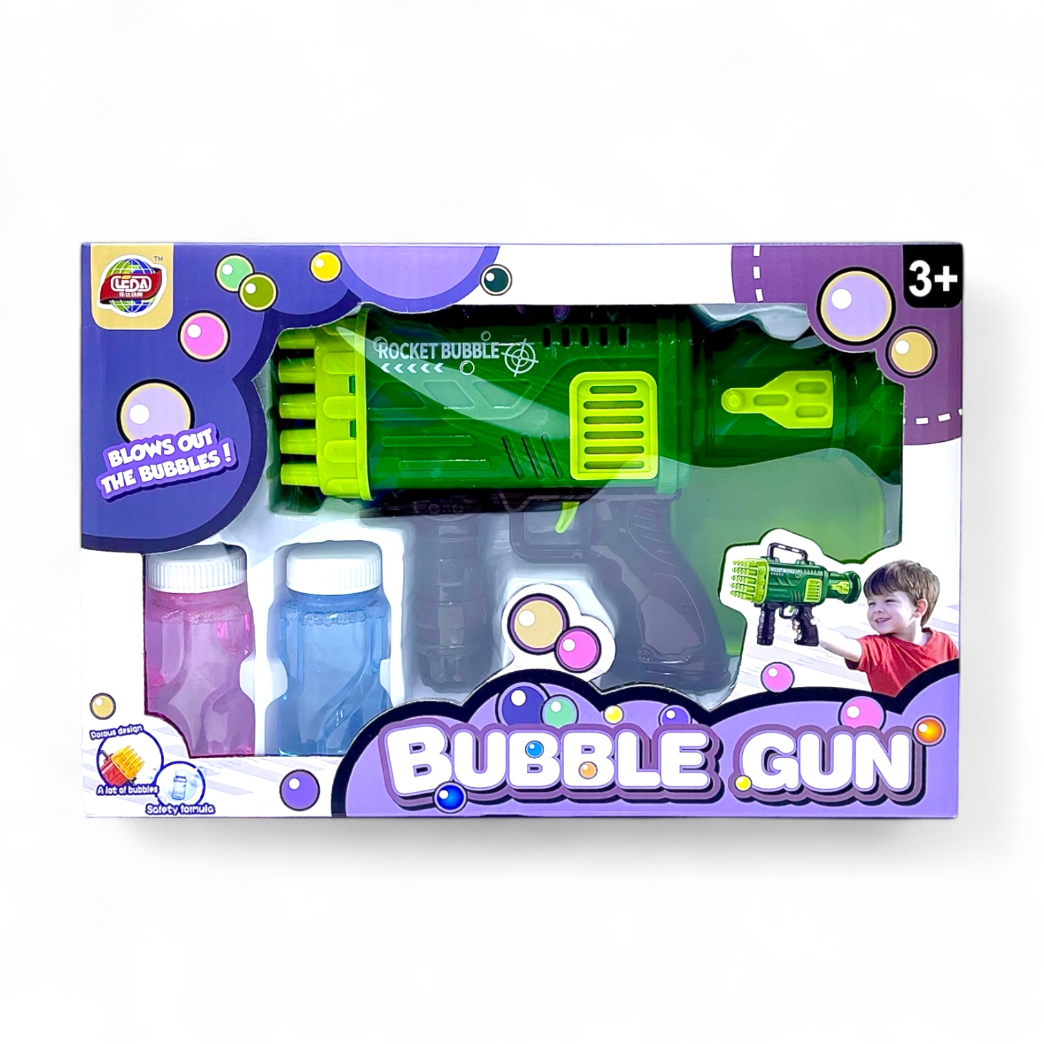 مدفع فقاعات الصابون (25 مخرج)