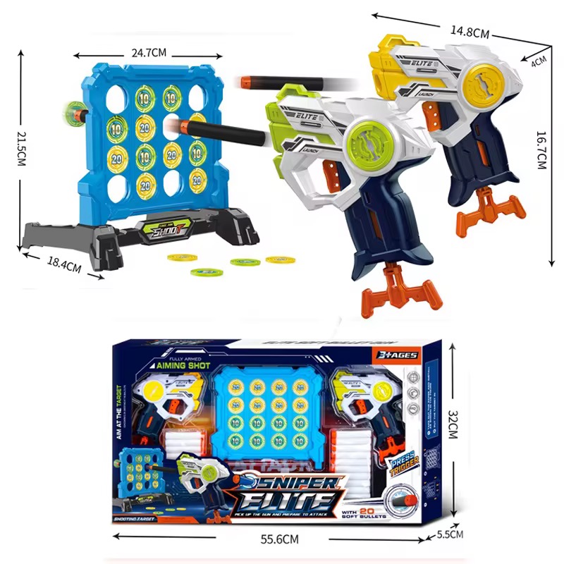 مسدس دبل مع طلقات فلين