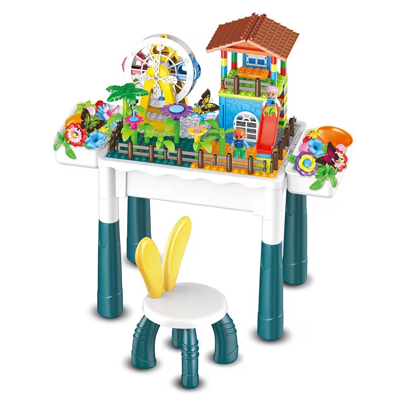 طاولة التركيب مع المقعد 4 في 1