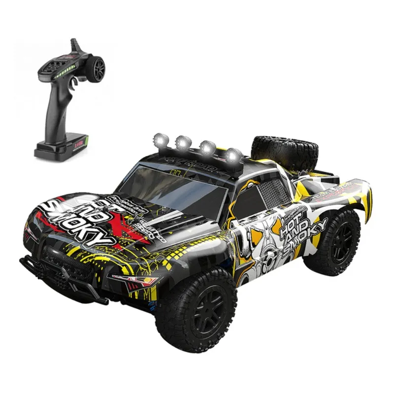 إنوز – شاحنة سباق بلاك جوست بجهاز تحكم عن بعد لون أصفر