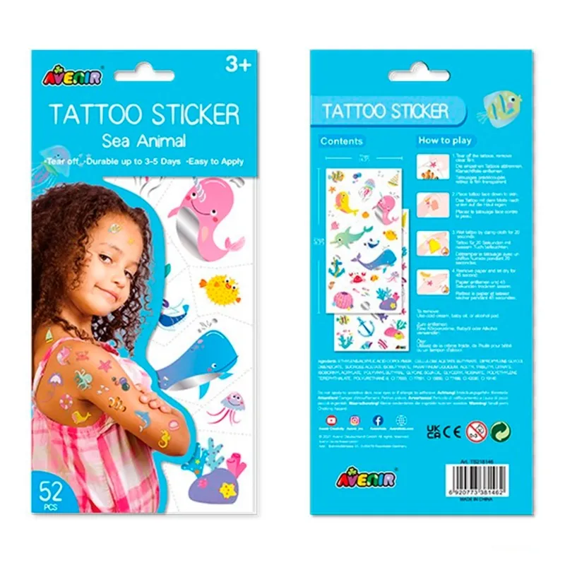 Avenir Tattoo Sticker – Sea Animal