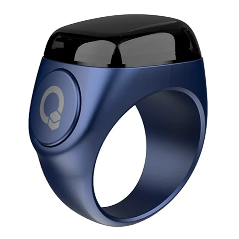 أي قبلة – خاتم نور للأذكار مقاس 18 ملم لون أزرق