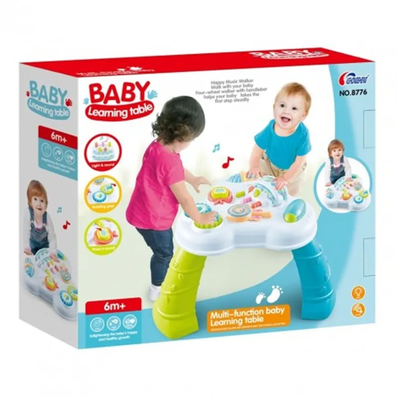 Baby Activity And Learning Table With Music – Blue