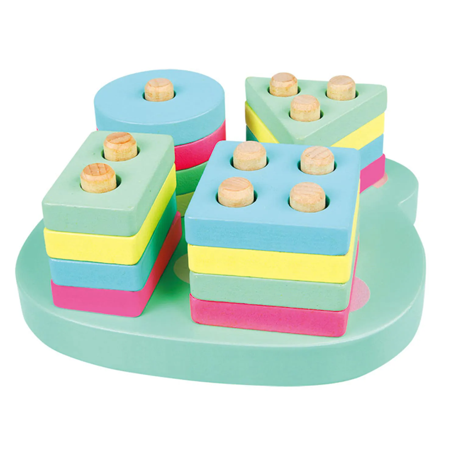 Beilaluna Bear Shapes Sorting and Stacking Board