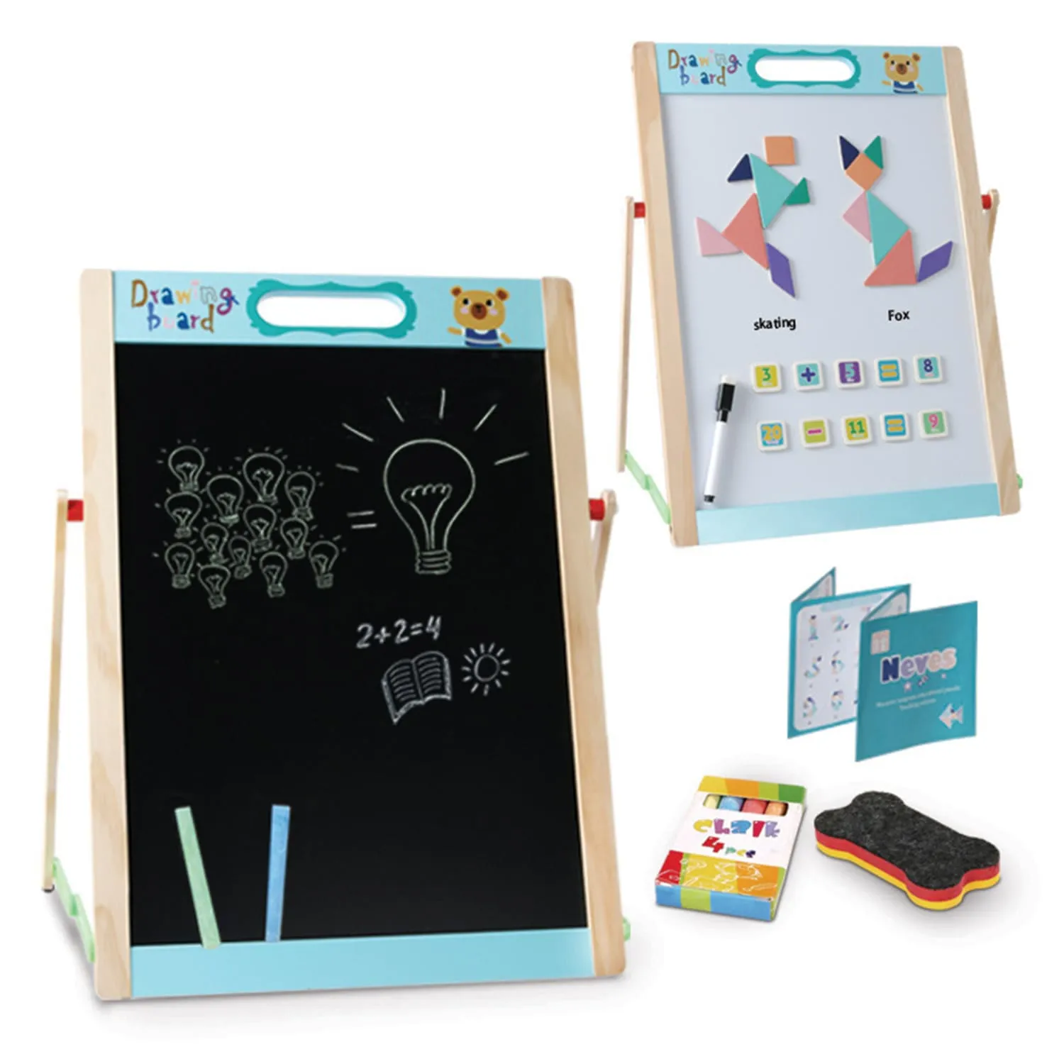 Beilaluna Drawing Board With Tangram Puzzle