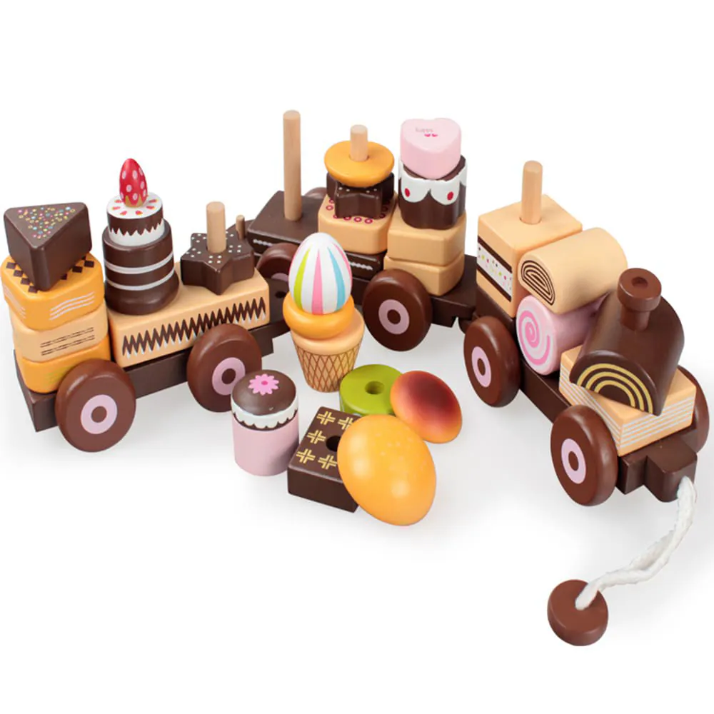 Beilaluna Sweet Colorful Stacking Train