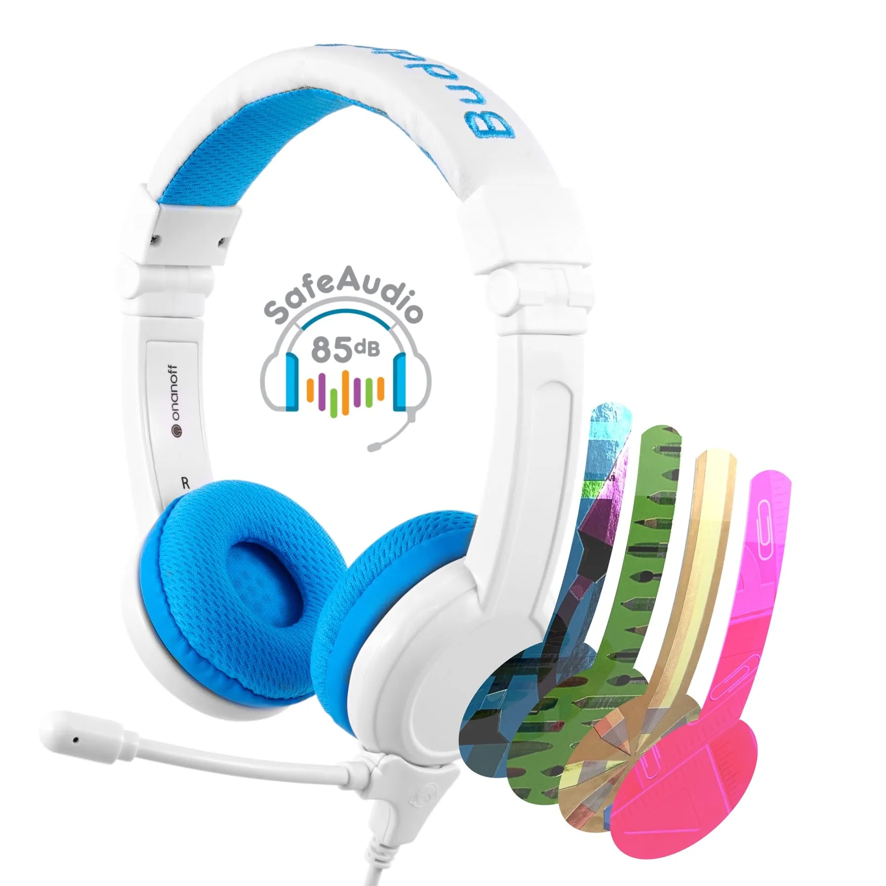 Buddy Phones School Plus Kids Headphones – Blue