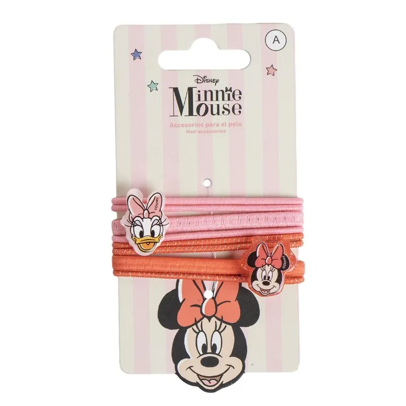 Disney Minnie Mouse Elastic Hair Accessories For Kids – 8 Pcs