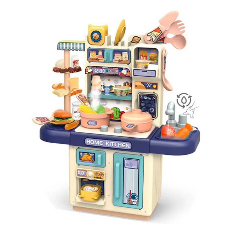 Dream Kitchen Light Kitchen Table Set Blue – 34 Pcs