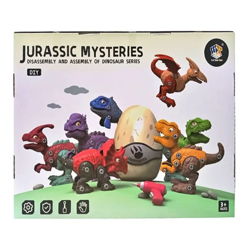 دي آي واي – مجموعة بناء الديناصورات جوارسي 7 قطعة