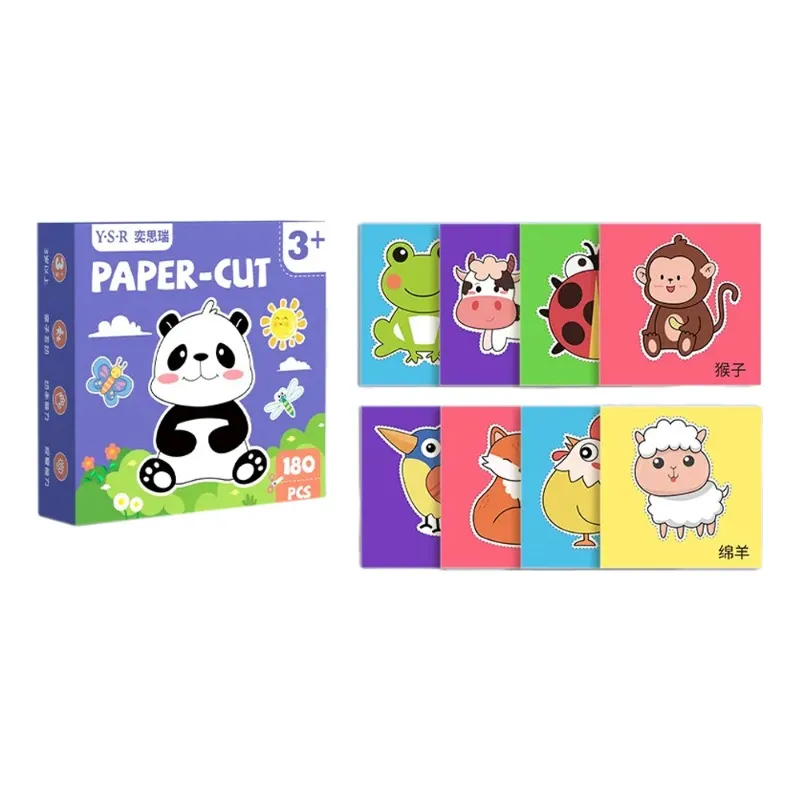 Educational Paper Cut Set – 180 Pcs