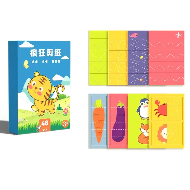 Educational Paper Cut Set – 48 Pcs