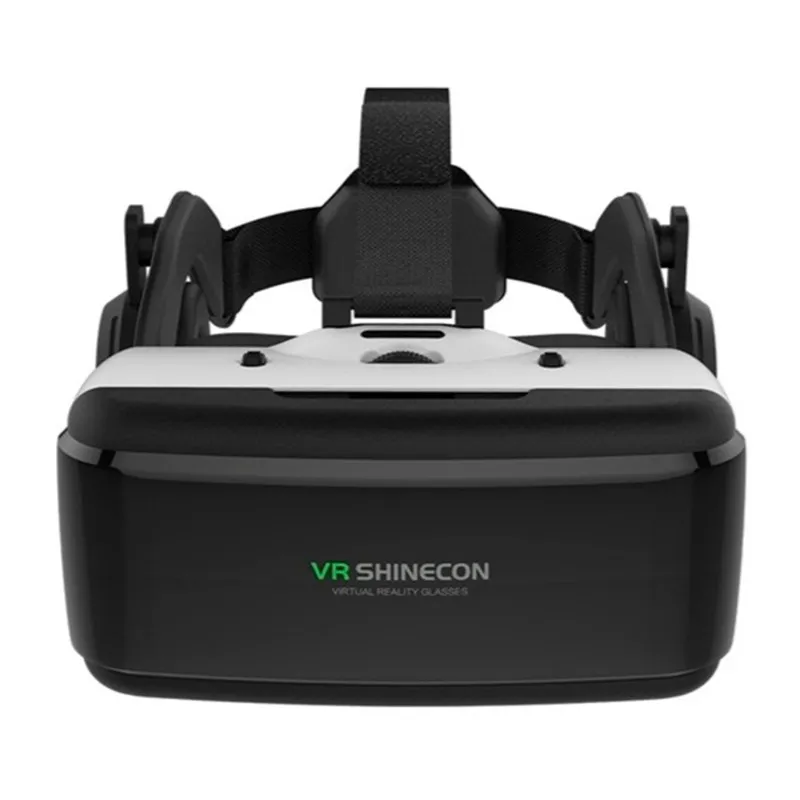 في آر شينكون – نظارة في ار ثلاثية الأبعاد مع سماعة رأس لون أسود وأبيض
