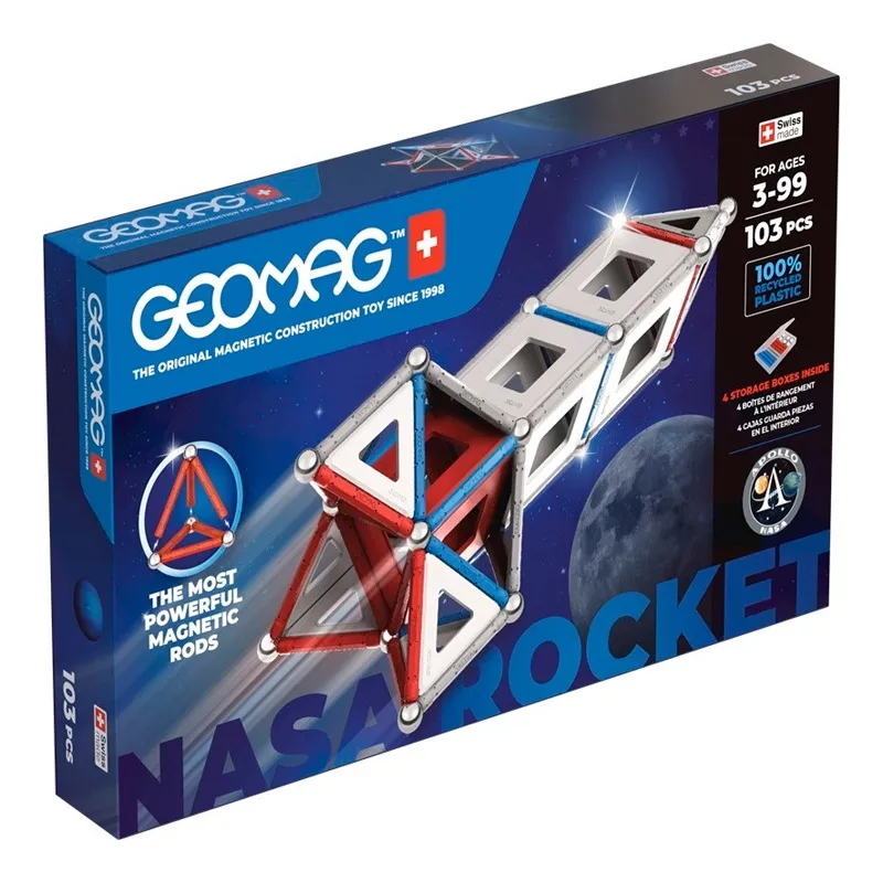 Geomag Classic Panels Recycled Nasa Rocket Sp – 103 Pcs