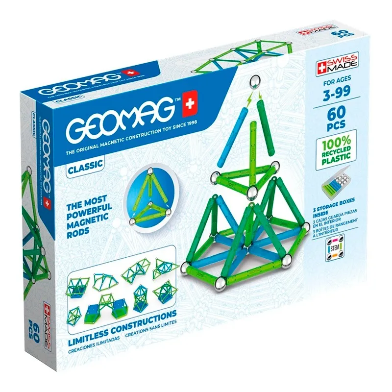 Geomag Classic Recycled – 60 Pcs