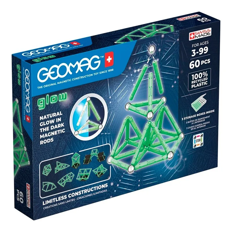 Geomag Glow Recycled – 60 Pcs