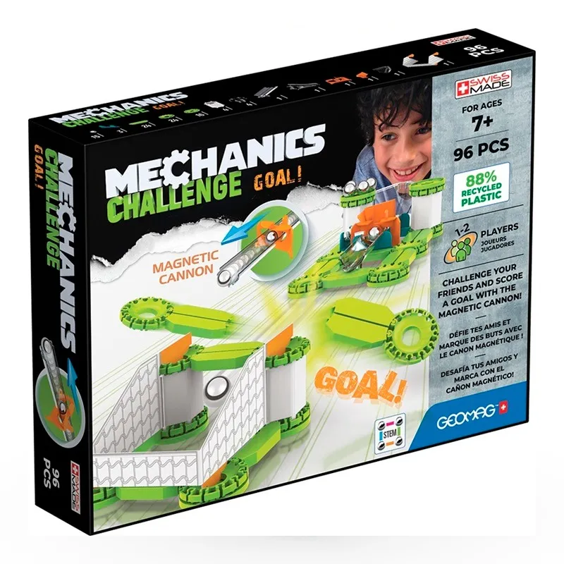 Geomag Mechanics Recycled Challenge Goal – 96 Pcs