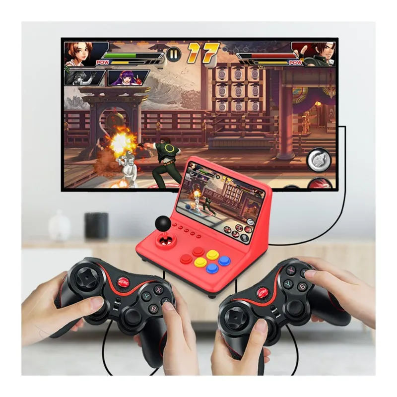 Kicoo Portable Gaming Device With a 9-inch Screen and 32gb Card – Red