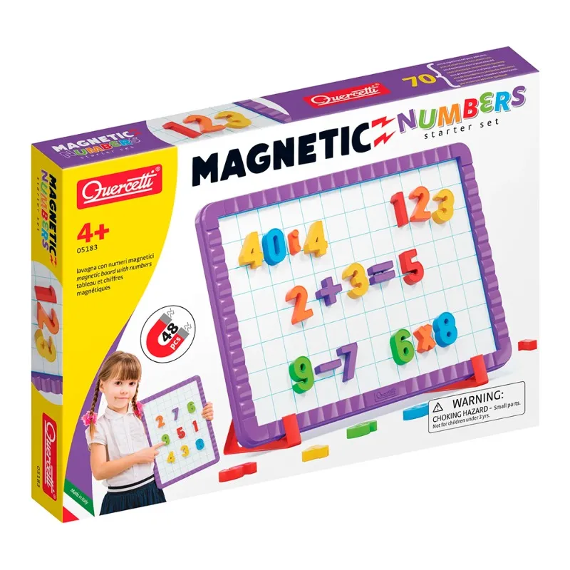 كويرسيتي – مجموعة الأرقام الأساسية للسبورة المغناطيسية 48 قطعة