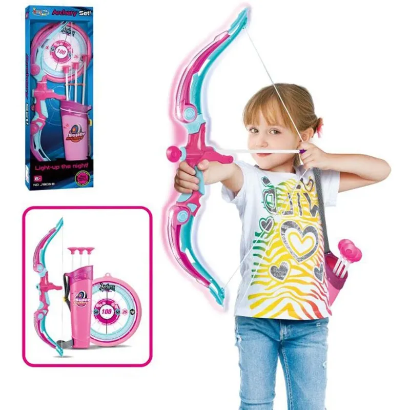 لعبة القوس والأسهم للرماية – لون وردي