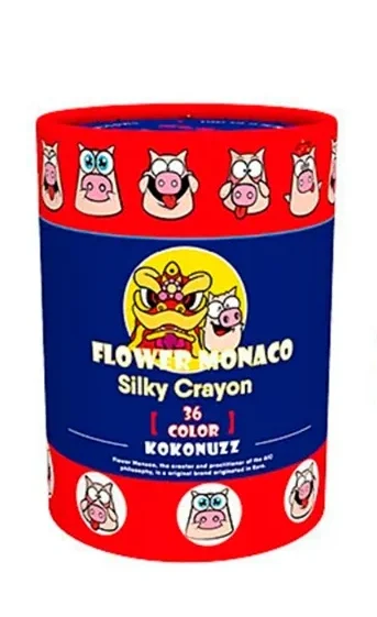 Lebze Flower Monaco Crayons 36 Color Pull