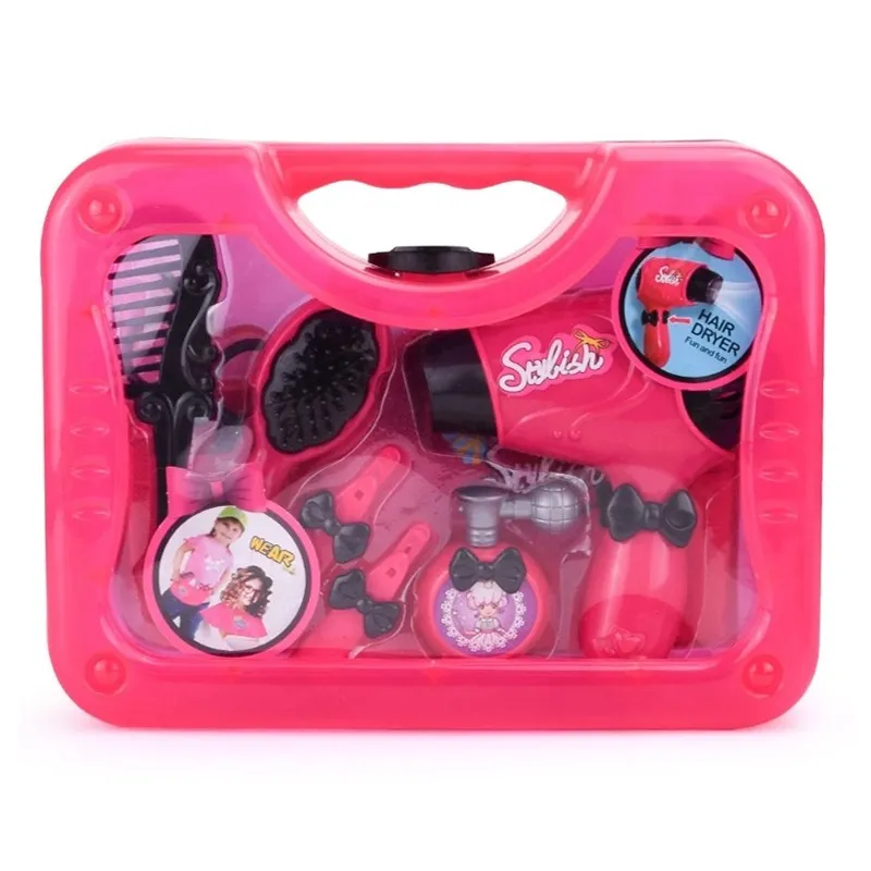 Makeup Set Hairdressing With Hair Dryer
