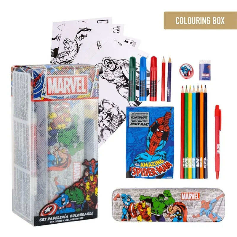 Marvel Colorable Stationery Set Box