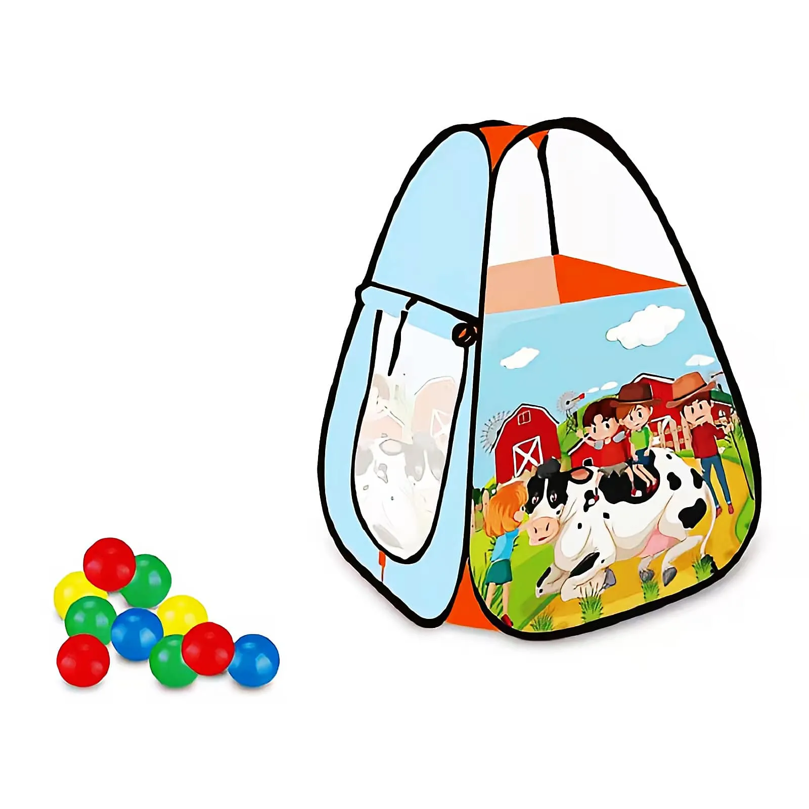 ماينج – خيمة اللعب بتصميم المزرعة – 100 كرة