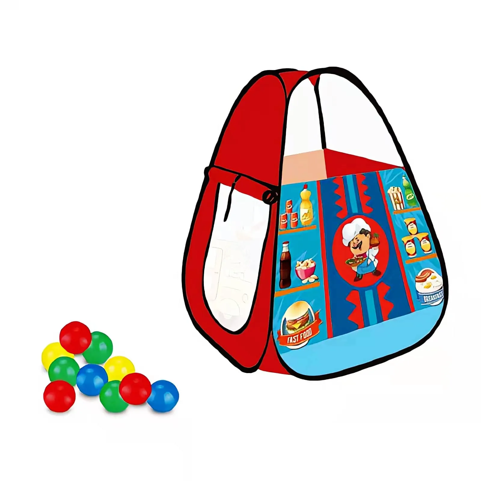 Meying Chef Play Tent Ball House – 100 Balls