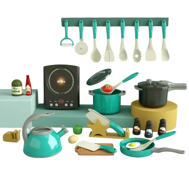 مجموعة هابي ليتل شيف لون أخضر – 31 قطعة