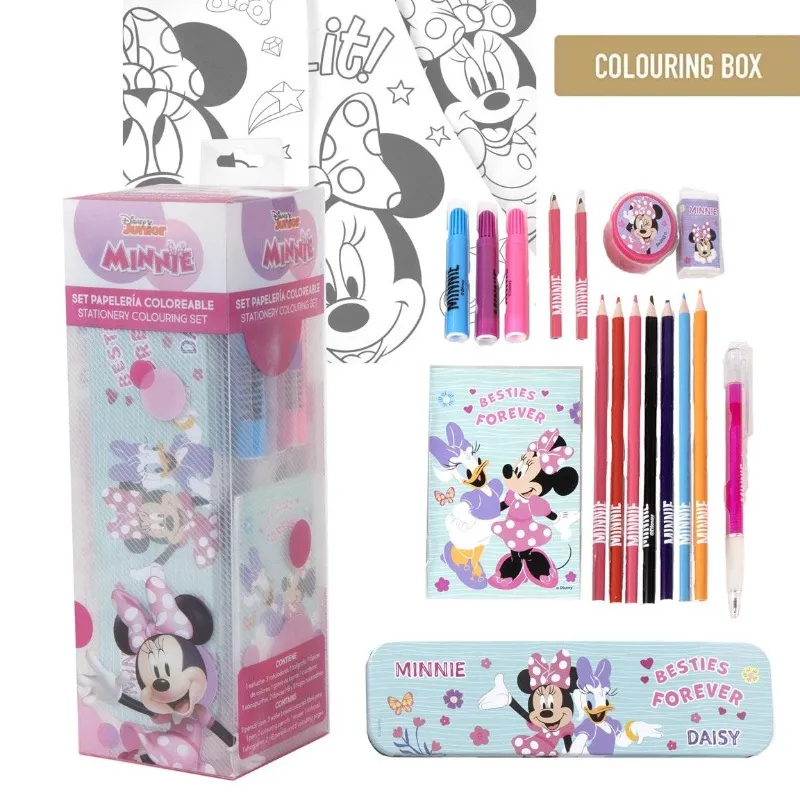 Minnie Mouse Colorable Stationery Set Box