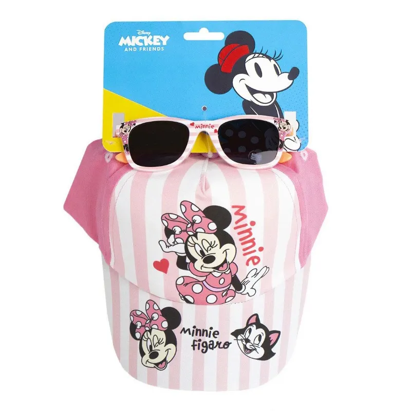 Minnie Mouse Sunglasses Set Cap For Kids