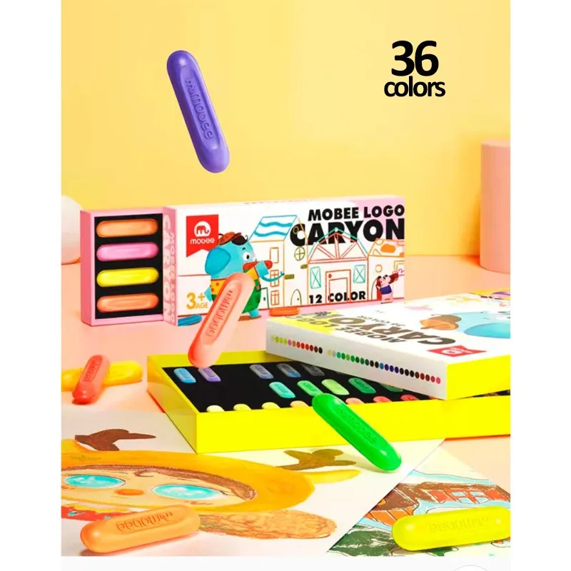 Mobee Biscuit Crayons – 36 colors
