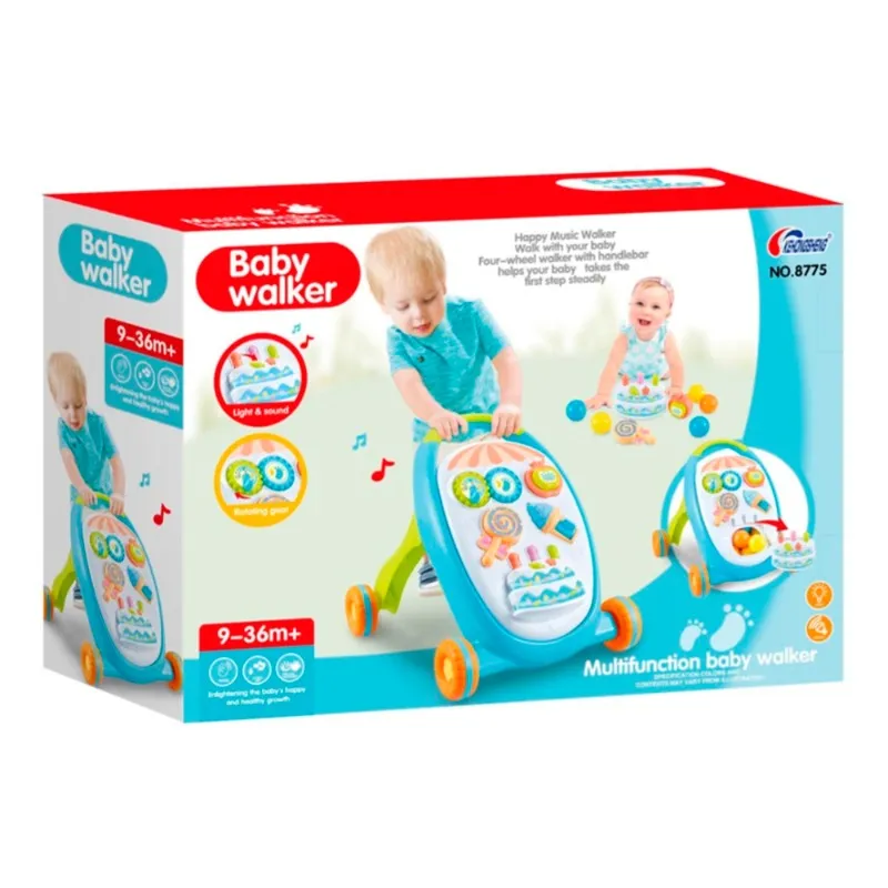 Multifunction Baby Walker Stroller – Blue