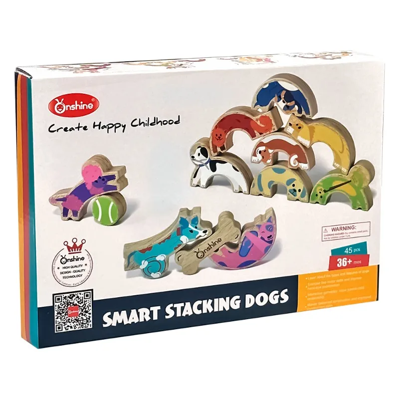 Onshine Wooden Smart Stacking Dogs
