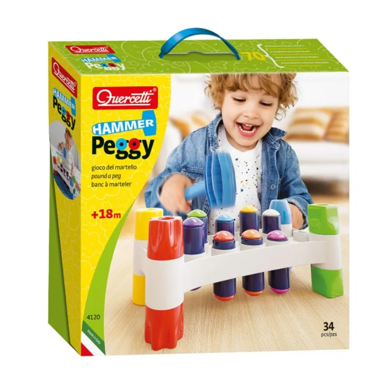 Quercetti Bank Hammer Playset – 34 Piece