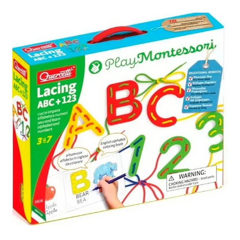 Quercetti Montessori Numbers and Alphabet Set