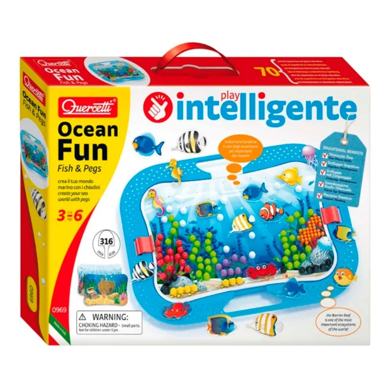 Quercetti Ocean Fun Fish & Mosaic Fantacolor – 316 Degree