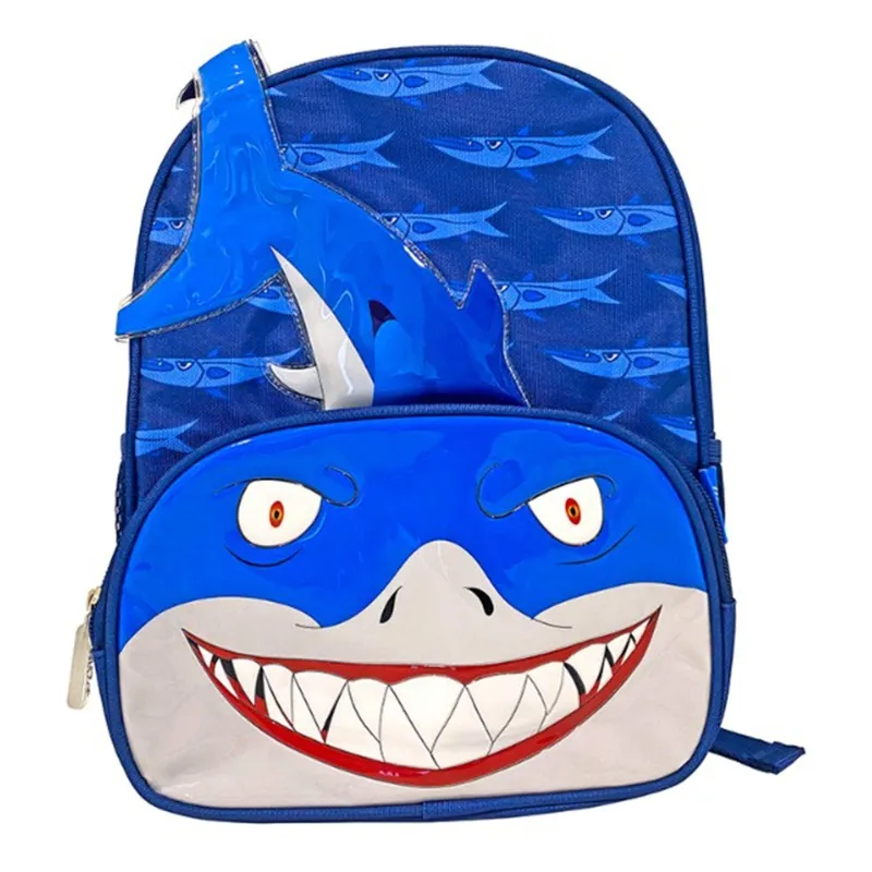 ريو بوكس – حقيبة الظهر المدرسية بتصميم القرش لون أزرق