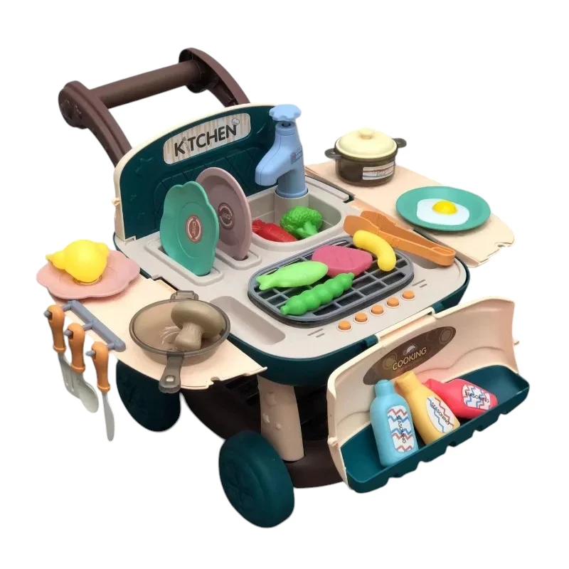 Shungun Toys Kitchen Cart Playset – Green