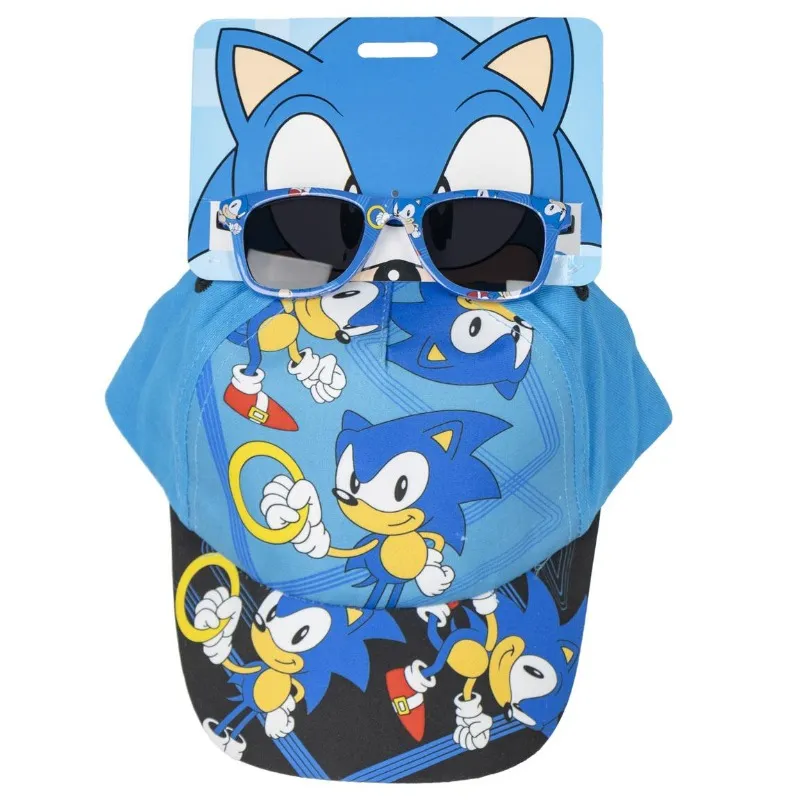 Sonic Sunglasses Set Cap For Kids