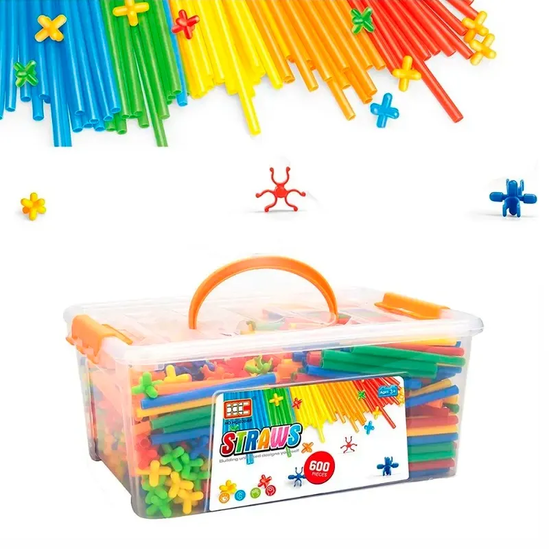 Straw Constructor Building Blocks – 600 Pcs