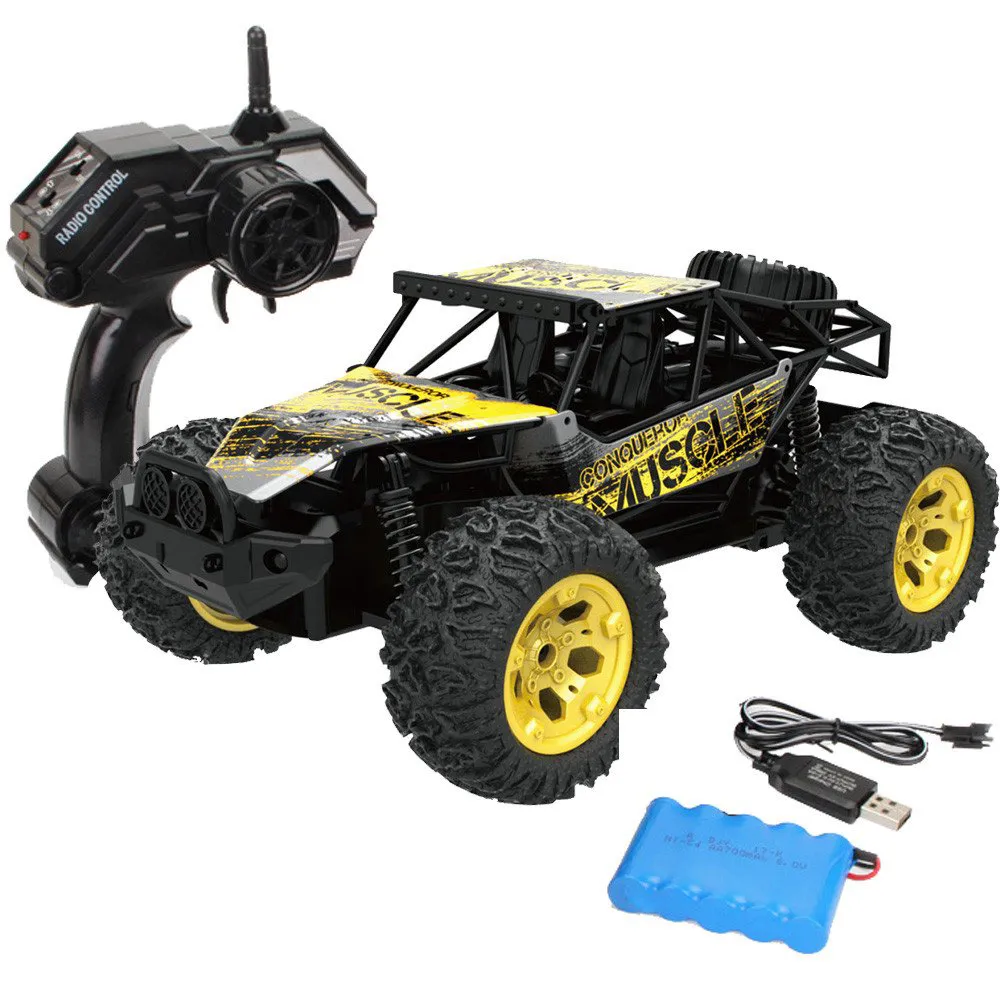سيارة تسلق المرتفعات والتحكم عن بعد – لون أصفر